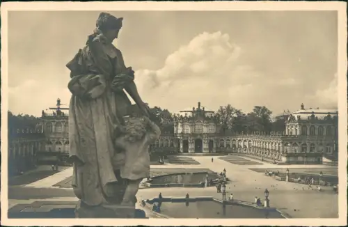 Ansichtskarte Innere Altstadt-Dresden Dresdner Zwinger 1940