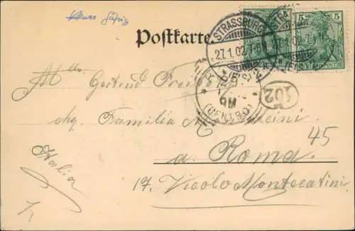 CPA Straßburg Strasbourg Kleberplatz 1902