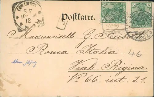 CPA Straßburg Strasbourg St. Peterskirche 1903