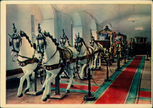 Postcard Moskau Москва́ Kreml staatliche Rüstkammer 1957