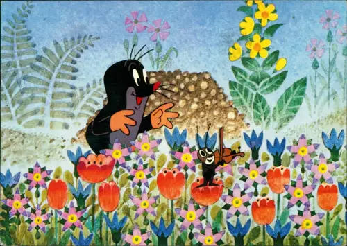 Ansichtskarte  Film Zeichentrick Trickfilme Maulwurf CSSR 1978