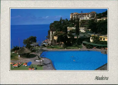 Postcard Funchal Hotel mit Pool 1996