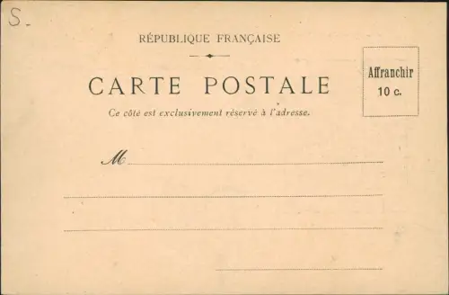 CPA .Frankreich Paul DÉROULÈDE PRISON DE LA SANTÉ Drapeau 1899