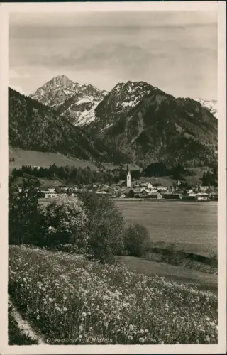 Ansichtskarte Oberstdorf (Allgäu) Blumenwiese Stadt Höffats 1932