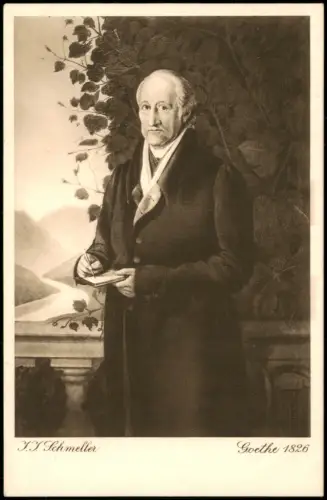 Ansichtskarte  Johann Wolfgang von Goethe (Dichter) Gemälde KK Schmeller 1924