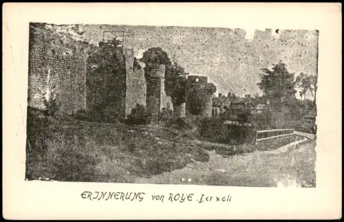 CPA Roye (Somme) Der Wall 1917