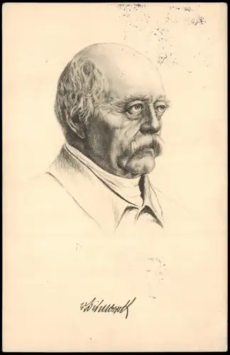 Ansichtskarte  Fürst Otto von Bismarck Herzog von Lauenburg 1917