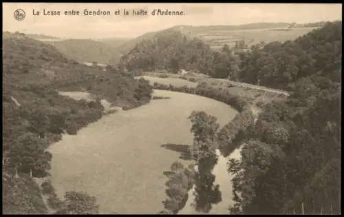 Belgien La Lesse entre Gendron et la halte d' Ardenne Ardennen Tal 1910