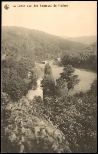 Postkaart Belgien La Lesse vue des hauteurs de Herhet 1910