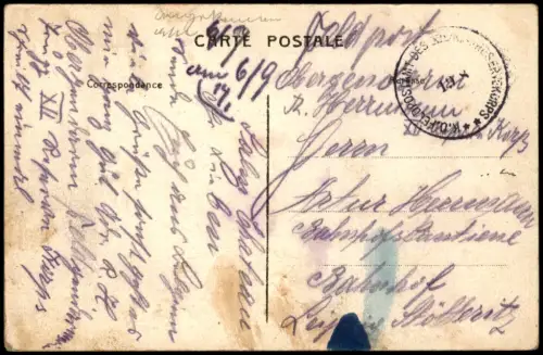 CPA Vorbruck La Broque Salm-Château Viaduc. Vosges 1917  gel Feldpost