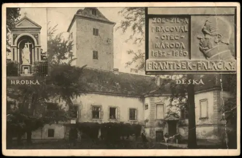 Prag Praha ZÁMEK V LOBKOVICÍCHSÍDLO FR. PALACKÉHO OD JIHOZÁPADNÍ STRANY 1926