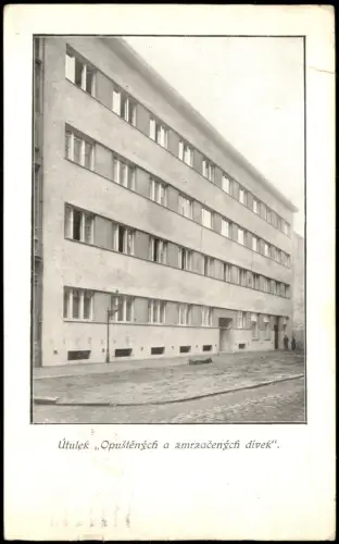 Prag Praha Gebäude-Ansicht Útulek Opuštěných a zmrzačených dívek 1948