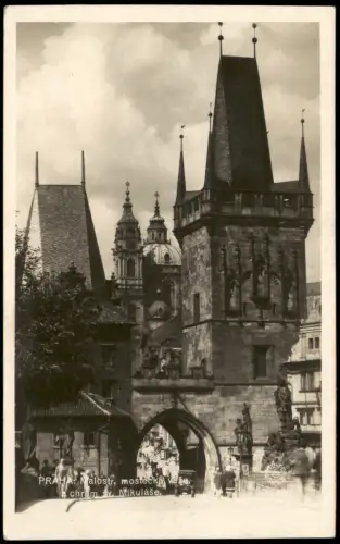 Postcard Prag Praha Stadt-Ansicht, Tor Gebäude, Sv. Mikuláše 1929