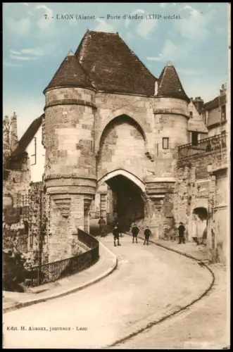 CPA Laon Stadttor, Porte d'Arden (XIIIe siècle) 1910