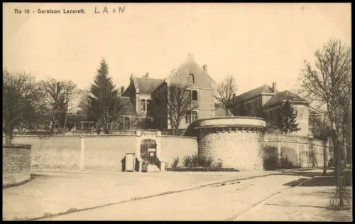 CPA Laon Partie am Garnison Lazarett z.Zt. 1. Weltkrieg 1915