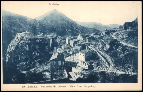 Peille Orts-Panorama Vue prise du prieuré View from the priory 1910