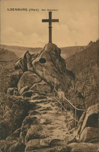 Ansichtskarte Ilsenburg (Harz) Ilsestein / Ilsenstein Kreuz 1927
