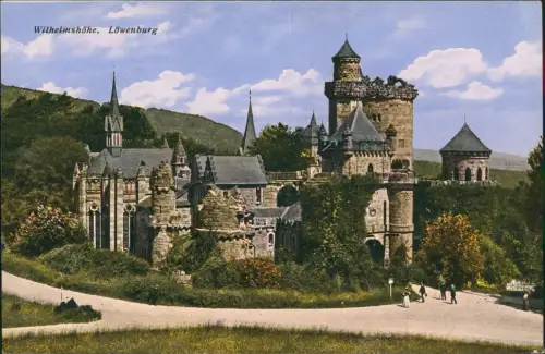 Ansichtskarte Bad Wilhelmshöhe-Kassel Löwenburg 1916