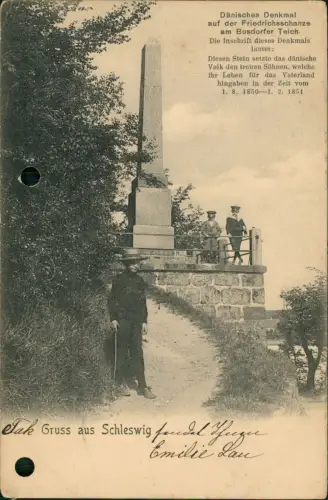 Schleswig (Sleswig/Slesvig) Dänisches Denkmal - Friedensschanze 1904