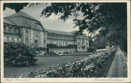 Ansichtskarte Bad Nenndorf Großes Badehaus 1938