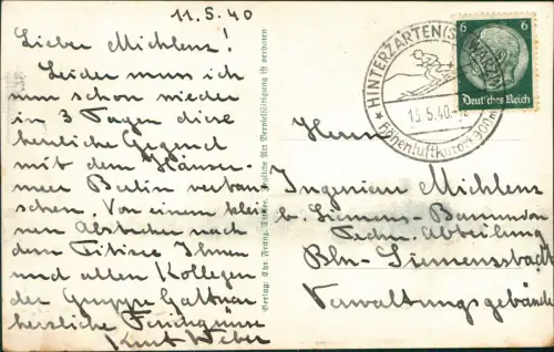 Ansichtskarte Titisee-Neustadt Stadtblick 1940