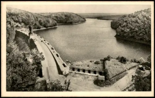 La Gileppe Talsperre La Gileppe Talsperre Le Barrage Vue Générale 1940
