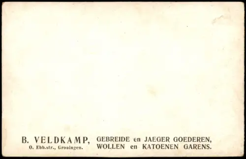 Groningen Gebäude-Ansicht B. VELDKAMP GEBREIDE en JAEGER GOEDEREN 1910