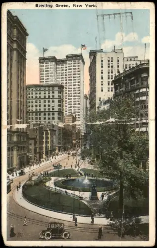 New York City Bowling Green, New York Stadt-Ansicht City View 1920