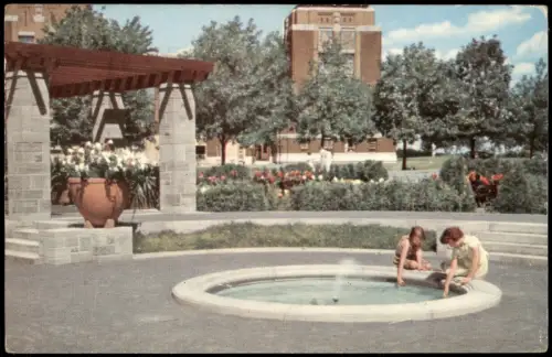 Postcard Montreal Jardin Botanique Botanical Garden 1956