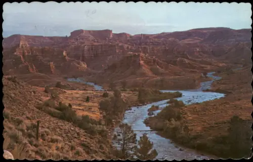 Postcard Wyoming IN THE WIND RIVER BADLANDS near Dubois, Wyoming 1977