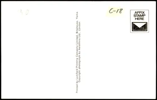 .Großbritannien Aerial View Cornwall LAND'S END END OF THE ROAD 1970