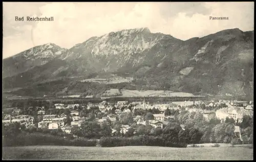 Ansichtskarte Bad Reichenhall Panorama-Ansicht Blick zu den Bergen 1913