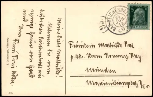 Ansichtskarte Bad Reichenhall Panorama-Ansicht Blick zu den Bergen 1913