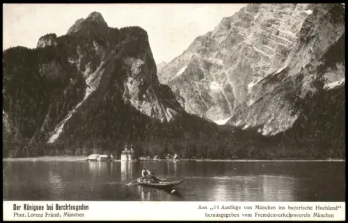 Schönau am Königssee Der Königsee bei Berchtesgaden Bayerisches Hochland 1920