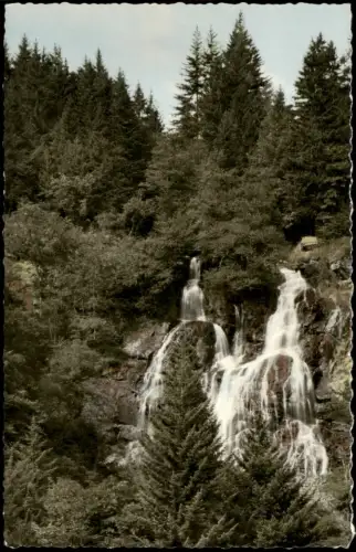 Ansichtskarte Todtnauberg Wasserfälle im südlichen Schwarzwald 1962