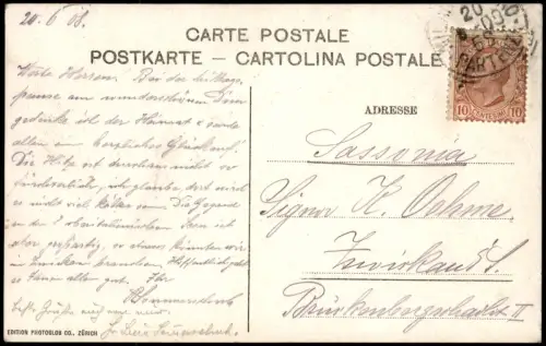 Cartolina Mailand Milano Duomo Dom Vorplatz Außenansicht 1908