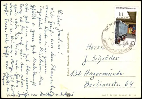 Ansichtskarte .Thüringen Schwarzatal Thüringen DDR Mehrbild-AK 1973