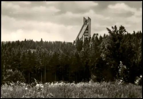 Ansichtskarte Johanngeorgenstadt Erzgebirgsschanze zur DDR-Zeit 1971
