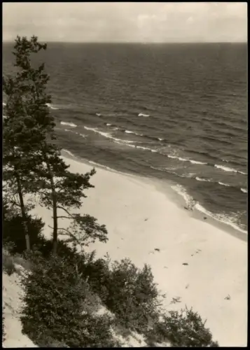 Ansichtskarte Usedom Insel Usedom Hochufer Ostsee Blick zur DDR-Zeit 1967
