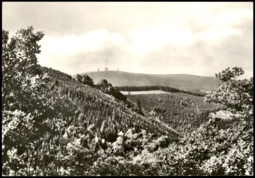 Ilsenburg (Harz) Harz DDR AK Blick vom Ilsestein zum Brocken 1978