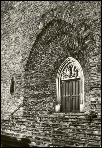 Ansichtskarte Annaberg-Buchholz St. Annenkirche, Hauptportal 1982/1985