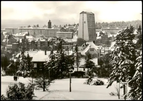 Ansichtskarte Oberhof (Thüringen) FDGB-Erholungsheim "Rennsteig" 1975
