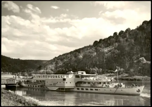 Schmilka Sächsische Dampfschifffahrt (Weiße Flotte) MS "Karl Marx" 1962