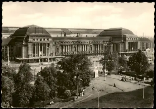 Ansichtskarte Leipzig Hauptbahnhof 1964