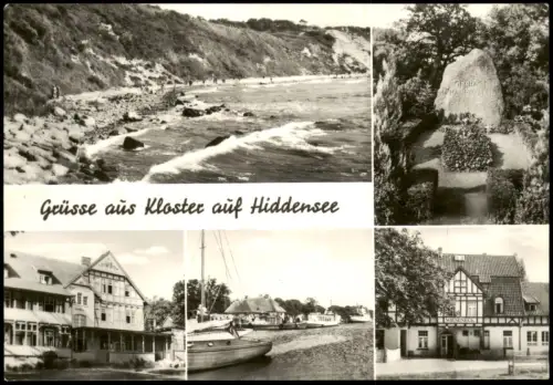 Insel  Hiddensee Hiddensjö, Hiddensöe DDR   div. Ortsansichten KLOSTER 1976