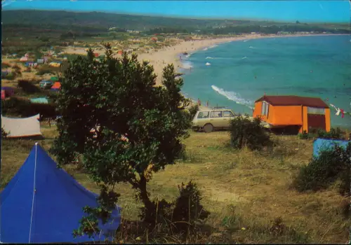 Postcard Sosopol Созопол Zeltplatz Camping 1972  Bulgaria