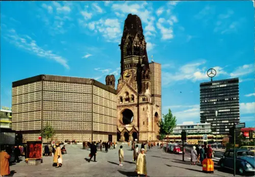 Charlottenburg-Berlin Kaiser-Wilhelm-Gedächtniskirche VW Käfer 1978