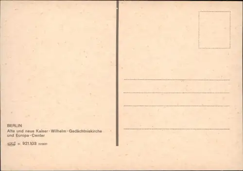 Charlottenburg-Berlin Kaiser-Wilhelm-Gedächtniskirche VW Käfer 1978