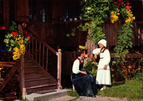 Ansichtskarte .Österreich Bregenzerwäldertracht Vorarlberg 1976