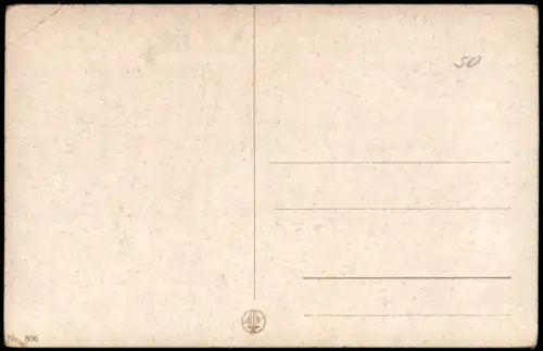 Künstlerkarte Kind schießt auf Stoff-Bär Einer von uns muß sterben 1910